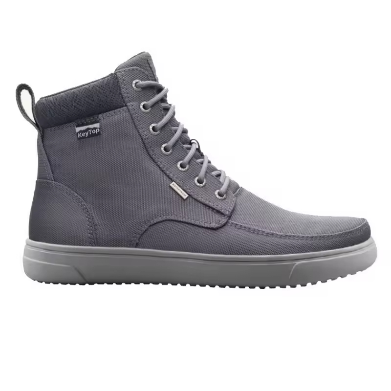 Keytop Boots Urban — OEM barefoot Chelsea boot, full-grain leather, 0mm drop, side view showing flat sole profile