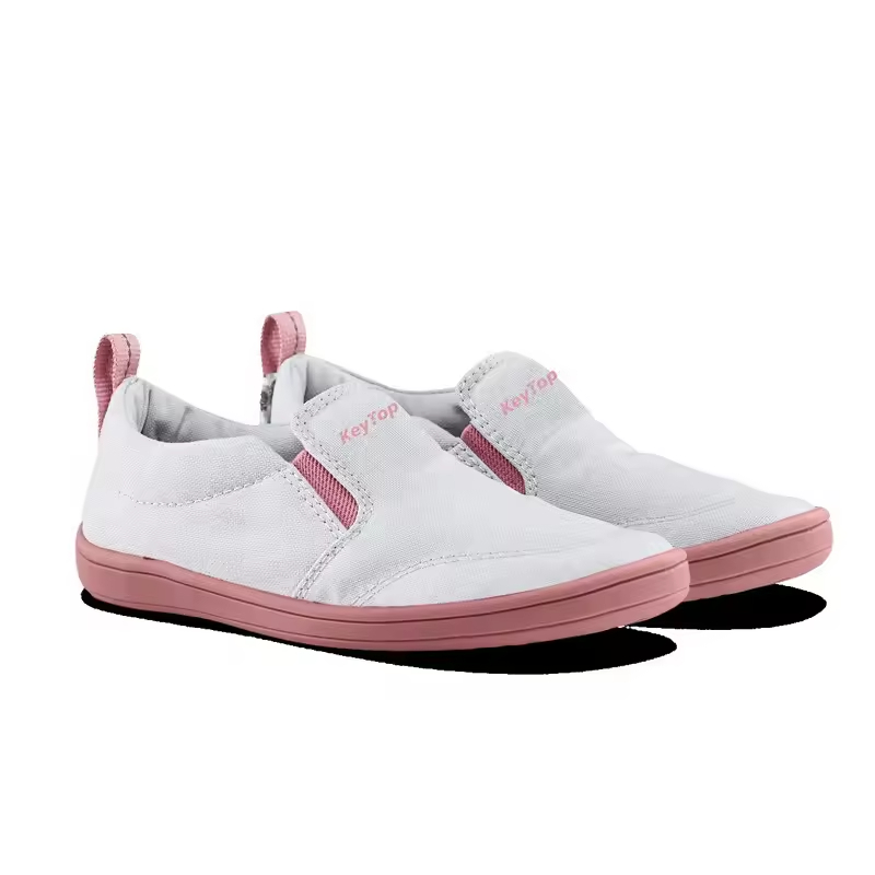 Toddler Canvas Velcro kids barefoot shoes — EU 19-25, zero drop, wide toe box