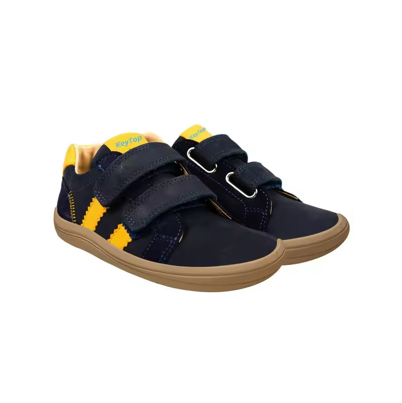 Kids Knit Trainer barefoot shoes — EU 26-32, zero drop, elastic and velcro closure