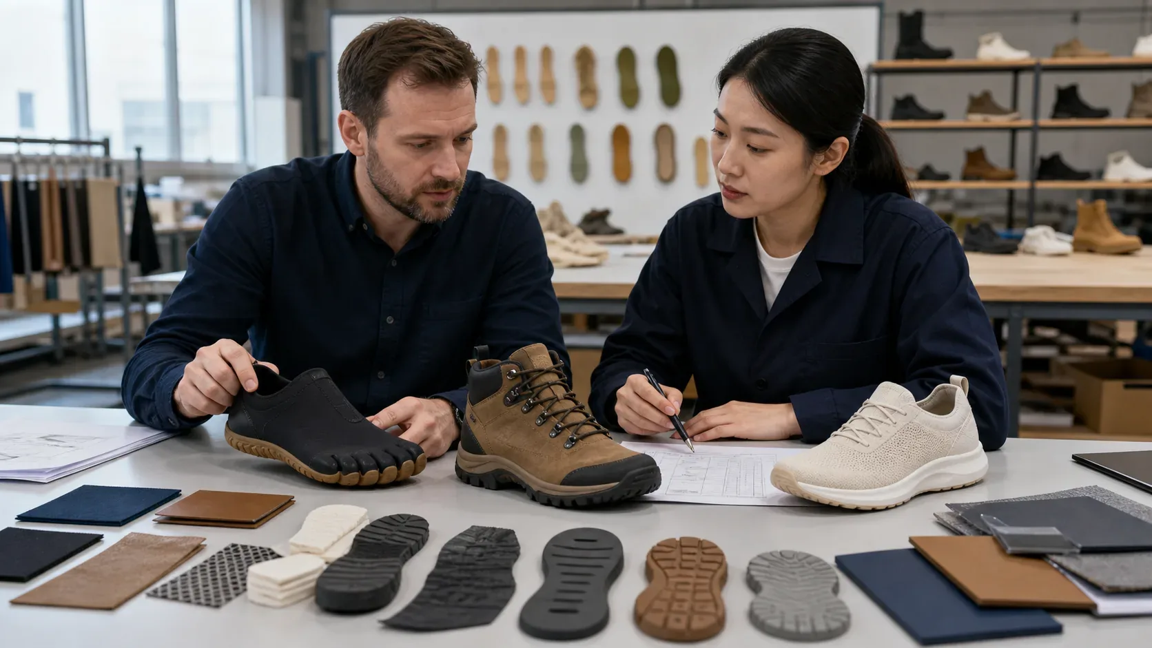 Keytop barefoot shoe manufacturing details for B2B sourcing